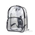 PVC transparent personnalisé à vin bon marché Custom Voir par le logo de sacs à dos clear de l'étudiant de la sécurité scolaire